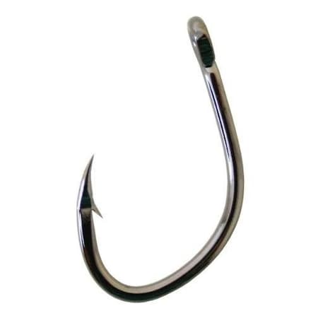 Owner Offshore Bait Hook Size 110, Needle Point, Forged Shank, 3X Strong, Offset, Black Chrome, 3PK 5129-211